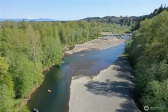 Tons of river frontage!