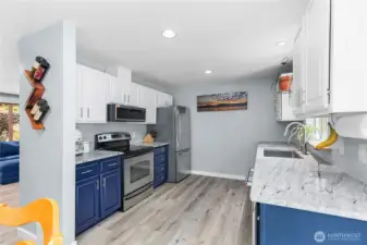 Gorgeous kitchen with stainless steel appliances