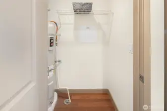 In-unit storage space, plus another storage locker on the Mezzanine floor.