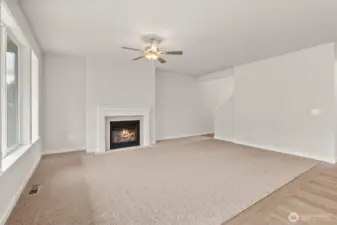 9ft high ceilings on the main floor