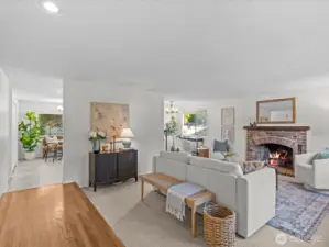 Step inside and be greeted by a bright foyer that opens into a comfortable family room — perfect for gathering and relaxing.