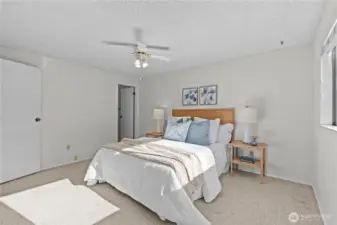 Primary suite is situated at the back of home, ideal for privacy and has an ensuite bathroom.