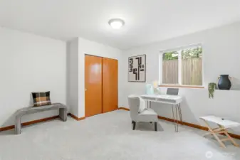 LOWER LEVEL 4TH BEDROOM / OFFICE