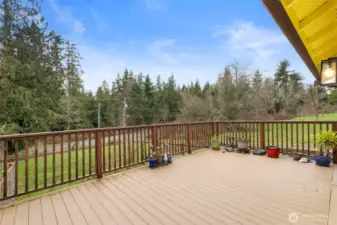 South facing deck