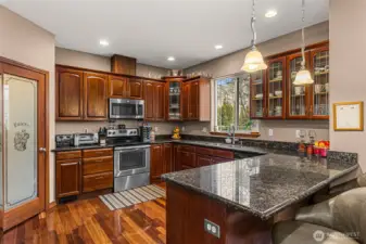 Grand kitchen with pantry