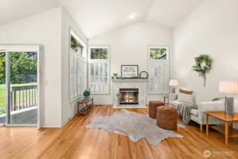 Light a cozy fire on those chilly nights.