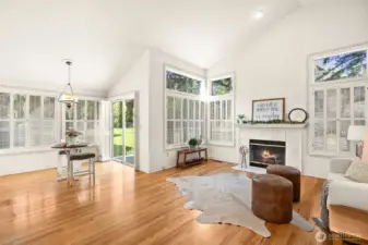 Oversized windows allow for amazing views.