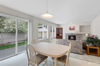 Kitchen with dining space