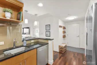 Step into this high-end kitchen, where sleek new appliances, elegant cabinets, and stunning granite counters create a chef's paradise. Whether you're experimenting with new recipes or perfecting your signature dish, this kitchen offers everything you need to bring your culinary creations to life with ease. It's a space where functionality meets luxury, inspiring your inner chef every day.