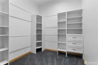 Walk In Closet with Organizers