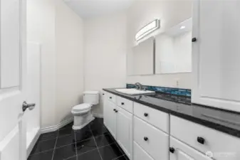 Stackable Washer & Dryer In Bathroom