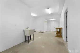 Storage on Lower Level With Access from Garage Also