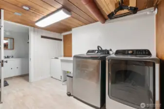 Laundry room with storage