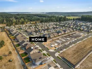 Aerial view of home location at 715 Maggee St SE Lacey WA 98513.
