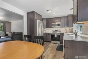 Kitchen with eating area