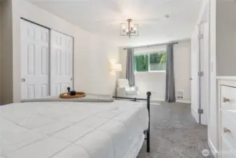 Upper floor primary bedroom