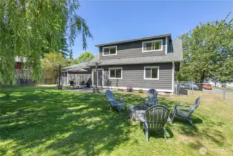 Room to move in fully fenced back yard!