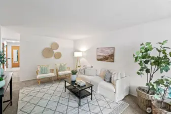 Bright, open family room.
