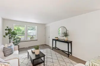 Bright, open family room.