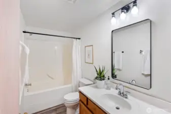 Newly renovated bathroom.