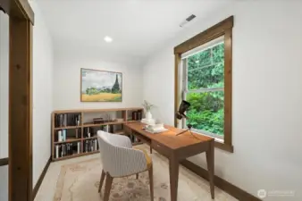Virtually staged upper level office