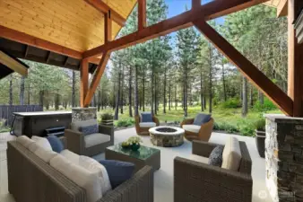 Virtually Staged Heated Patio