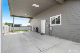 Covered RV parking.