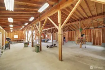 Lower floor of barn.