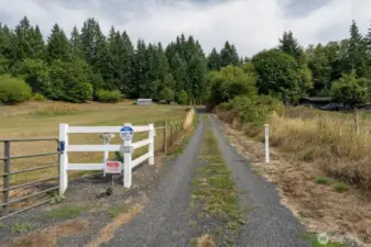 Driveway looking towards the home.
