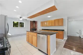 So much storage in this kitchen! Notice the breakfast area as well!
