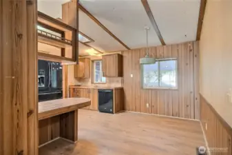Dining room adjacent to kitchen