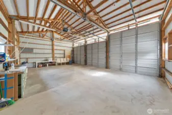 Massive detached 3 car garage.