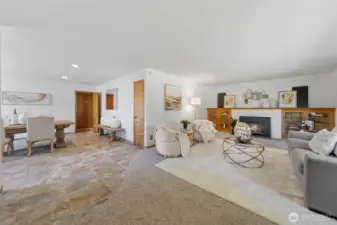 Open concept. Dining room opens to living room.