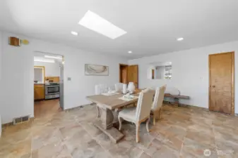 Large dining area so great for entertaining loved ones and friends.