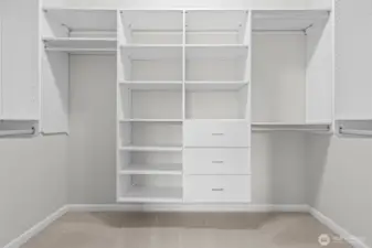 Primary closet