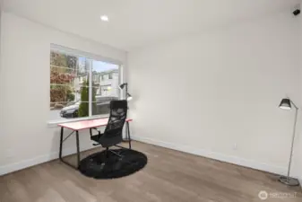 This versatile flex room easily adapts to your needs, whether used as a home office, guest bedroom, or creative space