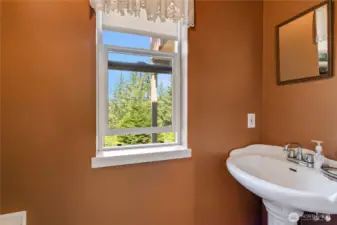 Half bath off laundry room