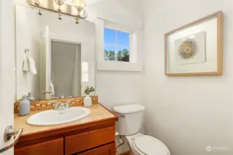 Powder room on the main floor.  This one is for your guests!