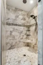 Huge, tiled walk-in shower!