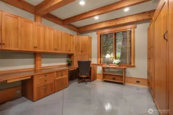 Office with King zize Murphy bed.