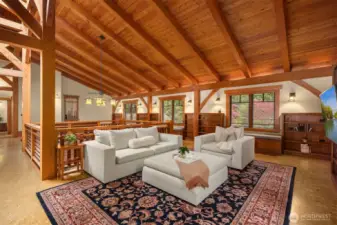 Den upstairs