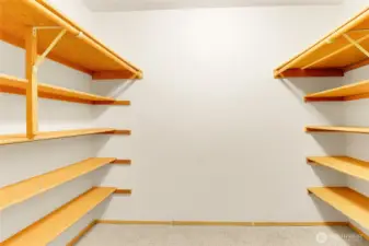 check out this massive walk-in closet off the secondary bedroom!