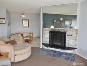 Wood-burning Fireplace (presto log only).