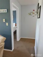 Hallway leading to the Bedroom.