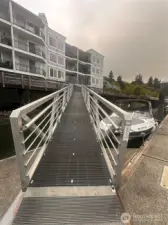This ramp makes it easy to get down to the dock.