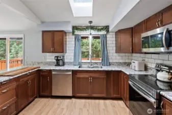 New hardware added and a beautiful subway backsplash was added.