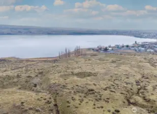 Aerial drone photo of view.