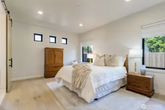 Primary Bedroom with Transom Windows