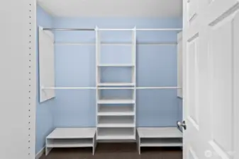 Primary walk-in closet