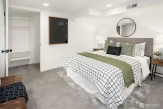 Bedroom #4 with walk-in closet